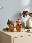 Sinsay - Pastatomos kalėdinės dekoracijos me&scaron;kiukų formos su eglute 2 pack - multicolor