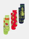 Sinsay - Kojinės su medvilne, 3 porų pakuotė Grinch - multicolor