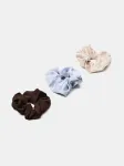 Sinsay - Scrunchie plaukų gumytės 3 pack - multicolor