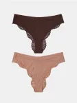 Sinsay - Brazili&scaron;ko kirpimo kelnaitės su viskoze 2 pack - multicolor