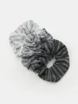Sinsay - Scrunchie plaukų gumytės 3 pack - multicolor