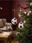 Sinsay - Stikliniai kalėdiniai žaisliukai futbolo kamuolių formos 2 pack - multicolor