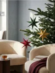 Sinsay - Žvaigždučių formos kalėdiniai eglutės žaisliukai 3 pack - multicolor