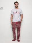 Sinsay - Dviejų dalių pižama su kalėdiniu užra&scaron;u su medvilne - multicolor