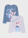 Sinsay - Medvilniniai mar&scaron;kinėliai su spauda 2 vnt Stitch - multicolor