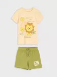 Sinsay - Medvilninis komplektas: mar&scaron;kinėliai ir &scaron;ortai Mini Smiley&reg; - multicolor