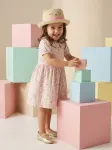 Sinsay - Medvilninė babydoll suknelė su ra&scaron;tu - multicolor