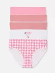 Sinsay - Medvilninės kelnaitės su katės ir &scaron;irdelių motyvu 5 pack - multicolor