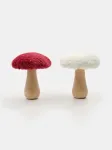 Sinsay - Dekoratyviniai grybai su medinėmis kojelėmis ir pliu&scaron;inėmis kepurėlėmis 2 pack - multicolor