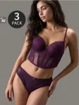 Sinsay - Kelnaitės su viskoze 3 pack - multicolor