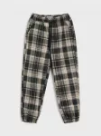 Sinsay - Oversize kelnės su viskozės priemai&scaron;a languotu ra&scaron;tu - multicolor