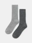 Sinsay - Auk&scaron;tos rumbuotos kojinės su vilna 2 pack - multicolor