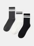 Sinsay - Ilgos dryžuotos kojinės 3 pack - multicolor
