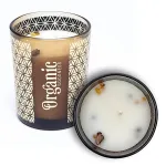 Kvepianti sojų va&scaron;ko žvakė Frankincense & Myrrh, Organic Goodness &bdquo;Song of India&rdquo;