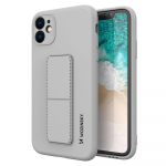 Wozinsky Kickstand Case dėklas Xiaomi Redmi 10X 4G / Redmi Note 9 su stovu, pilkas