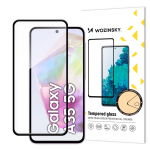 Apsauginis stiklas 5D Samsung Galaxy A35 / A55, juodais kra&scaron;tais