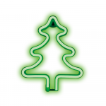 Dekoratyvinė LED neoninė lempa &bdquo;Eglutė&ldquo;, USB / 3x AA