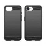 Carbon Case dėklas telefonui iPhone 16e / 17e, juodas