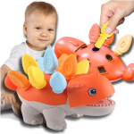 Montessori dinozauro formų rū&scaron;iuoklis, oranžinis