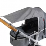Malatec vežimėlio apsauga nuo saulės, pilka