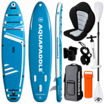 AquaPaddle Explorer pripučiama SUP irklentė su kėde, 335x84x15 cm, &scaron;viesiai mėlyna