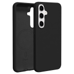 Dėklas Etteri Silicone Mag skirtas Samsung Galaxy S25, juodas