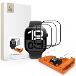 Apsauginis stiklas Tech-Protect Easy Set Flex+ Apple Watch 46mm, 3 vnt., Black