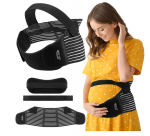 4Fizjo 1065 elastingas nė&scaron;čiųjų palaikomasis diržas, juodas, S