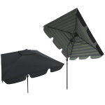 Sodo skėtis Carruzzo 2x2m, sudedamas (dryžuotas)