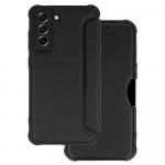 Samsung Galaxy S23 FE (SM-S711B/DS) knygutės tipo dėklas Razor Carbon, juodas