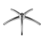 Metalinis taburetės pagrindas 49 cm modeliui 304, be ratukų, sidabrinis