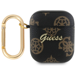 Guess dėklas 4G Hook ausinėms Apple AirPods 1/2, juodas