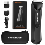 Vandeniui atspari kūno plaukų kirpimo ma&scaron;inėlė Maxgroom RFCD-9087, juoda