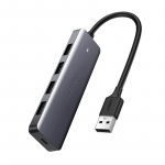 Ugreen USB &scaron;otuotuvas - 4x USB 3.2 Gen 1 su Micro USB maitinimu, pilkas (CM219)