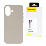Dėklas Wozinsky Silicone Case MagSafe, Samsung Galaxy S25+, smėlio