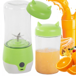 Ne&scaron;iojamas belaidis kokteilinis trintuvas 350 ml, USB, 35 W, žalias