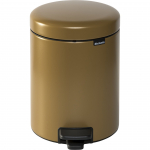 Brabantia NewIcon &scaron;iuk&scaron;liadėžė su pedalu 5 l, Warm Gold