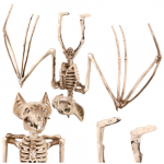 Pakabinamas &scaron;ik&scaron;nosparnio skeletas Helovino dekoracija GLIMZ 30 cm