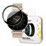 Hibridinis apsauginis stiklas Wozinsky Watch Glass, skirtas Huawei Watch GT 3 46 mm, juodas