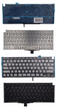 Ne&scaron;iojamojo kompiuterio klaviatūra Apple A2337, A2179 UK su ap&scaron;vietimu, Juoda