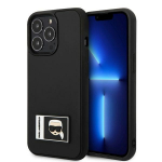 Karl Lagerfeld Ikonik Patch dėklas iPhone 13 Pro Max, juodas