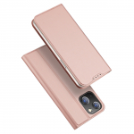 Dux Ducis Skin Pro knygutės tipo dėklas, skirtas iPhone 15 Pro, rožinis