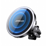 Magnetinis automobilinis telefono laikiklis Joyroom JR-ZS240 su 15W Qi įkrovikliu, juodas
