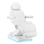 Elektrinis kosmetologinis krėslas Case Sillon Luxury, 3 varikliai, baltas