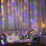 Telcon LED užuolaida-girlianda 300 LED, 3x3 m, daugiaspalvė
