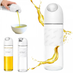 Stiklinis aliejaus ir acto doziatorius, 510 ml, baltas