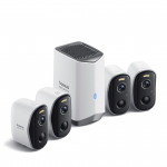 Baseus Security N1 Plus 2K lauko kamerų rinkinys (4 vnt.)