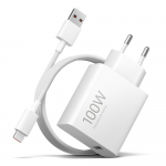Sieninis įkroviklis Xiaomi MY-19-ER, 100W, 6.1A, USB-A, su USB-C laidu, baltas