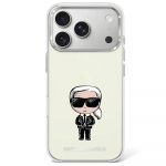 Karl Lagerfeld IML Ikonik Sketch Print MagSafe dėklas iPhone 17 Pro / 18 Pro, smėlio