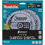 Makita B-57336-2 EFFICUT diskinio pjūklo a&scaron;menų rinkinys 165x20 mm 56T, 2 vnt.